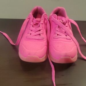 Skechers Vibrant Pink Kids Sneakers